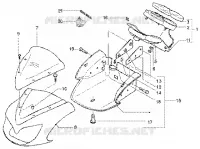 Fairings-meter combination