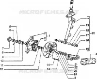 Steering bearing ball tracks