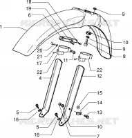 Front mudguard