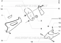 Splash guard bracket-Carburettor cover