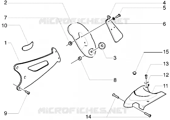 Splash guard bracket-Carburettor cover
