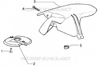 Front and rear mudguard