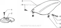 Front and rear mudguard