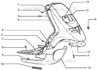 Front shield-Footboard-Spoiler