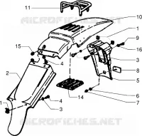 Rear mudguard