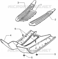 Footrest - Rubber mats