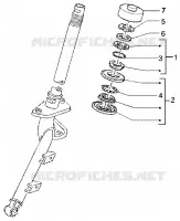 Steering bearing ball tracks