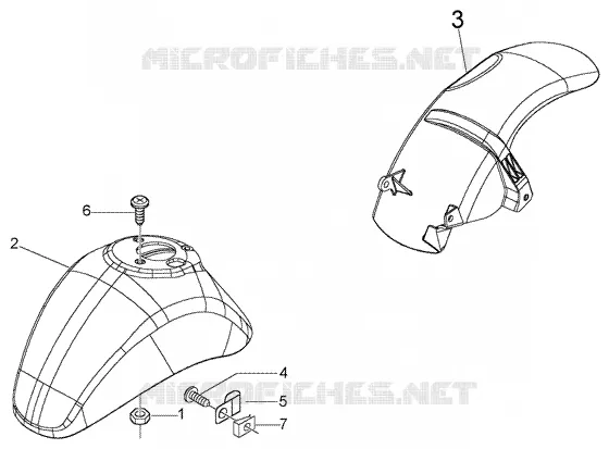 Front and rear mudguard