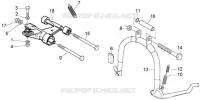 Central stand-swinging arm