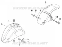 front and rear mudguard