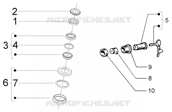 Steering bearing ball tracks-Security lock