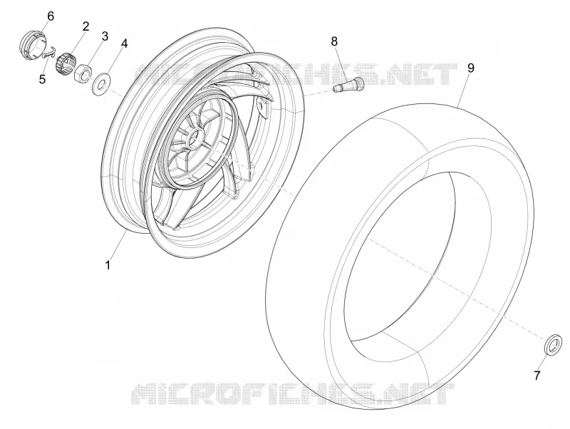 Rear wheel