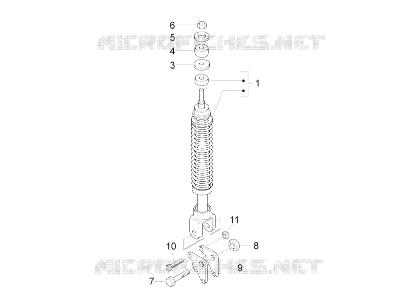 Rear suspension - Shock absorber/s