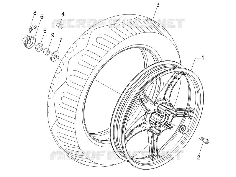 Rear wheel