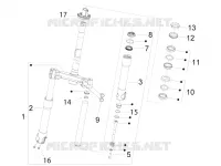 Fork/steering tube - Steering bearing unit