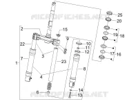Fork/steering tube - Steering bearing unit