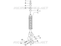 Rear suspension - Shock absorber/s
