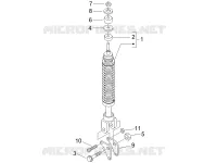 Rear suspension - Shock absorber/s