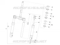 Fork/steering tube - Steering bearing unit