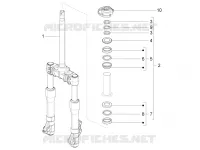 Fork/steering tube - Steering bearing unit