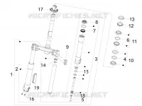 Fork/steering tube - Steering bearing unit