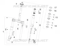 Fork/steering tube - Steering bearing unit