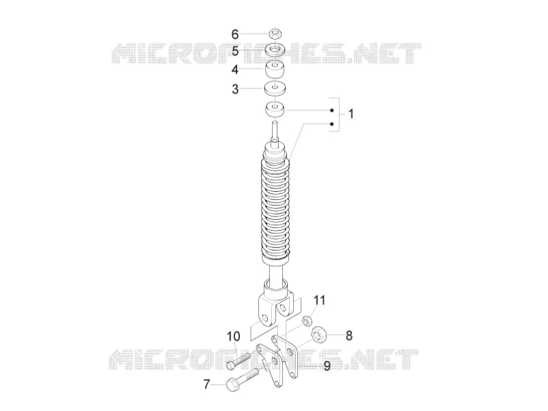Rear suspension - Shock absorber/s
