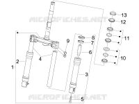 Fork/steering tube - Steering bearing unit