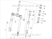 Fork/steering tube - Steering bearing unit