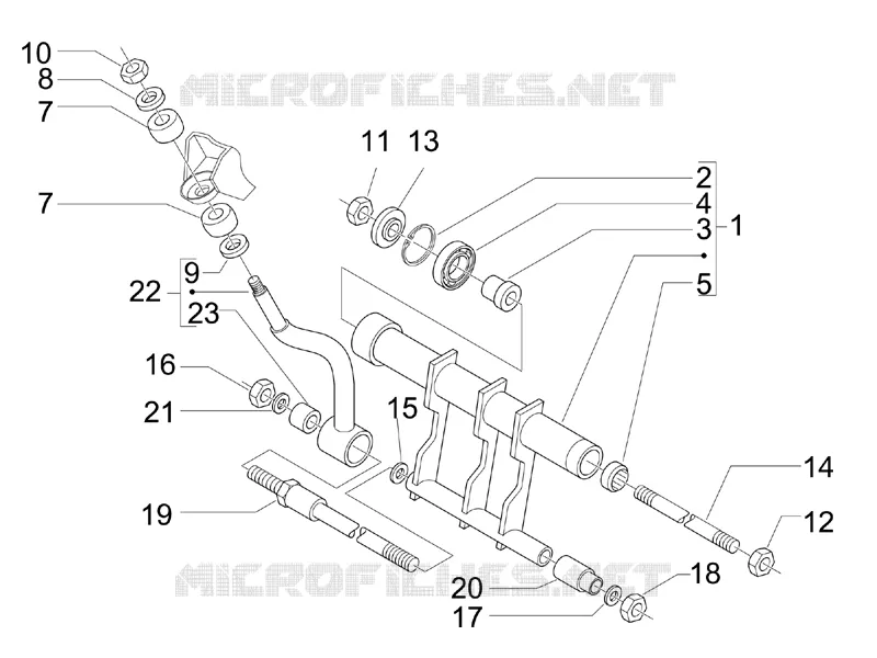 Swinging arm
