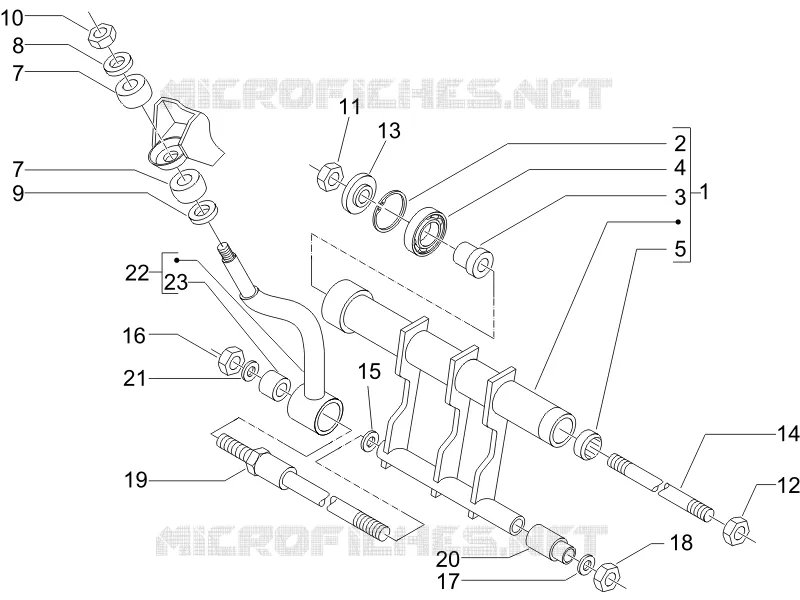 Swinging arm