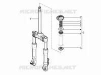 Fork/steering tube - Steering bearing unit