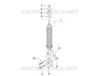 Rear suspension - Shock absorber/s
