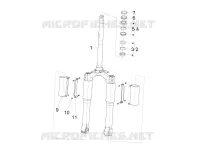 Fork/steering tube - Steering bearing unit