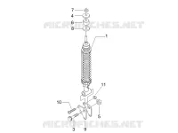 Rear suspension - Shock absorber/s