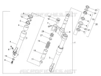 Fork/steering tube - Steering bearing unit