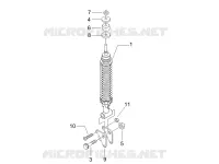 Rear suspension - Shock absorber/s
