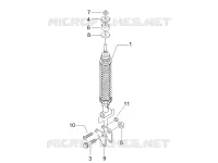Rear suspension - Shock absorber/s