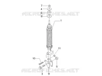Rear suspension - Shock absorber/s