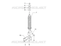 Rear suspension - Shock absorber/s