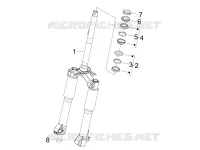 Fork/steering tube - Steering bearing unit