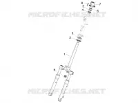 Fork/steering tube - Steering bearing unit