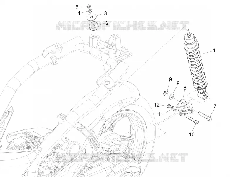 Rear suspension - Shock absorber/s