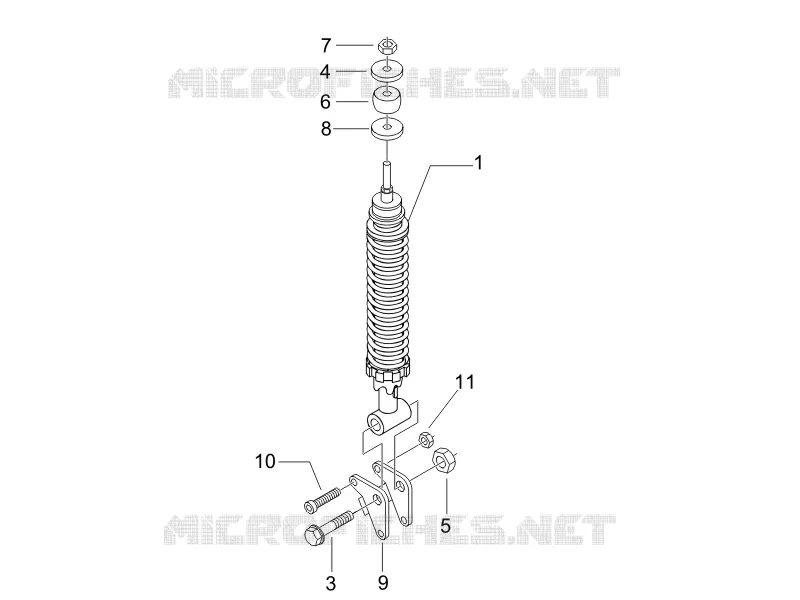 Rear suspension - Shock absorber/s