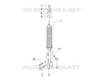 Rear suspension - Shock absorber/s