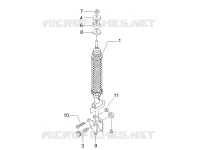 Rear suspension - Shock absorber/s
