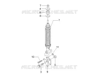 Rear suspension - Shock absorber/s
