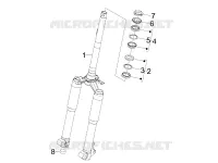 Fork/steering tube - Steering bearing unit