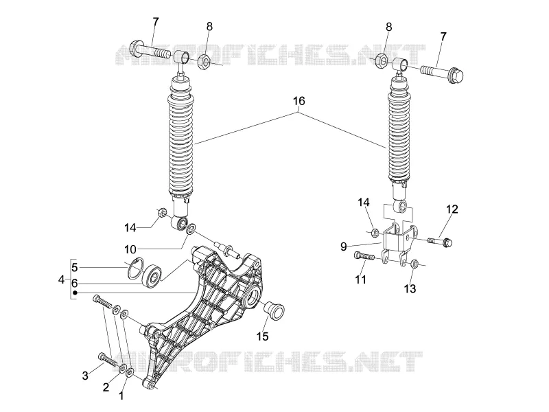 Rear suspension - Shock absorber/s