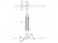 Rear suspension - Shock absorber/s